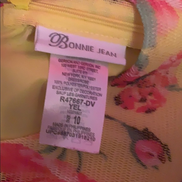 Yellow dress with floral print - Picture 3 of 3